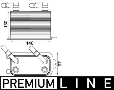 MAHLE Ölkühler Automatikgetriebe PREMIUM LINE CLC 228 000P für ROVER RANGE 3 4x4