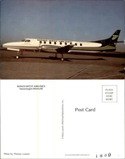 Aviation airplane ~ Wings West Airlines Swearingen Metro III