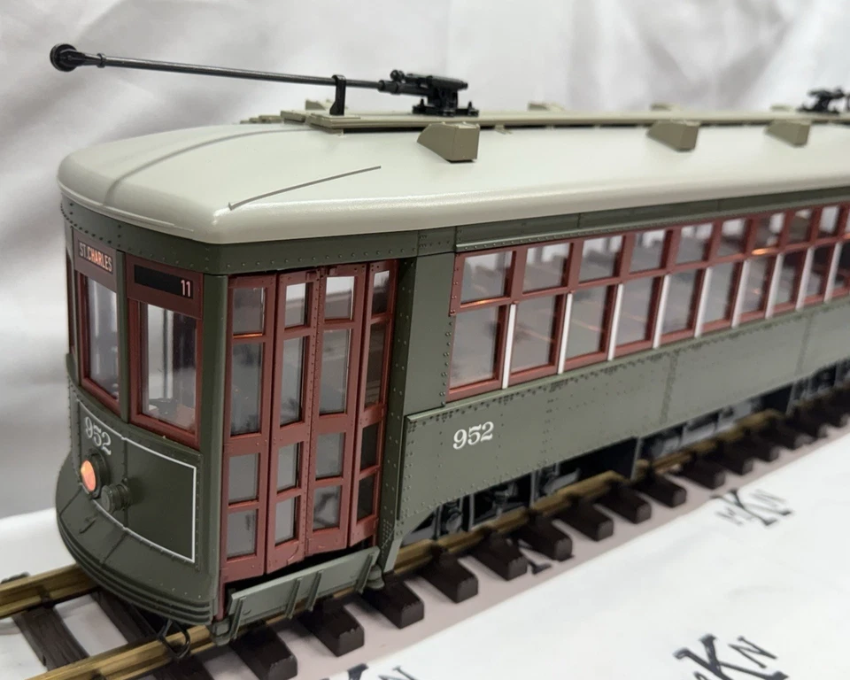 LGB 20380 New Orleans Streetcar Interurban #952 w/Phoenix Sound/Batt G Scale EX/ - Image 3 of 4
