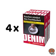 Denim DUO-Pack Red / Rot Filterzigaretten XXL 4x60 St&uuml;ck = 1 Stange