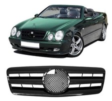 Passt für CLK W208 C208 A208 Gitter Grill Kühlergrill Schwarz glänzend 1997-2003 Passt für CLK W208 C208 A208 Gitter Grill Kühlergrill Schwarz glänzend 1997-2003