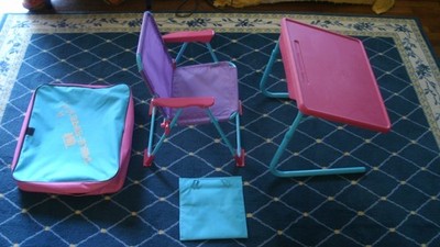 Table Mate 4 Kids Portable Folding Table Desk & Chair w/ Storage Bag