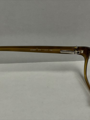 Calvin Klein Brown Lucite Tortoise Wayfarer Glasses CK5691 219 50 17 135. FRAMES - Picture 8 of 15