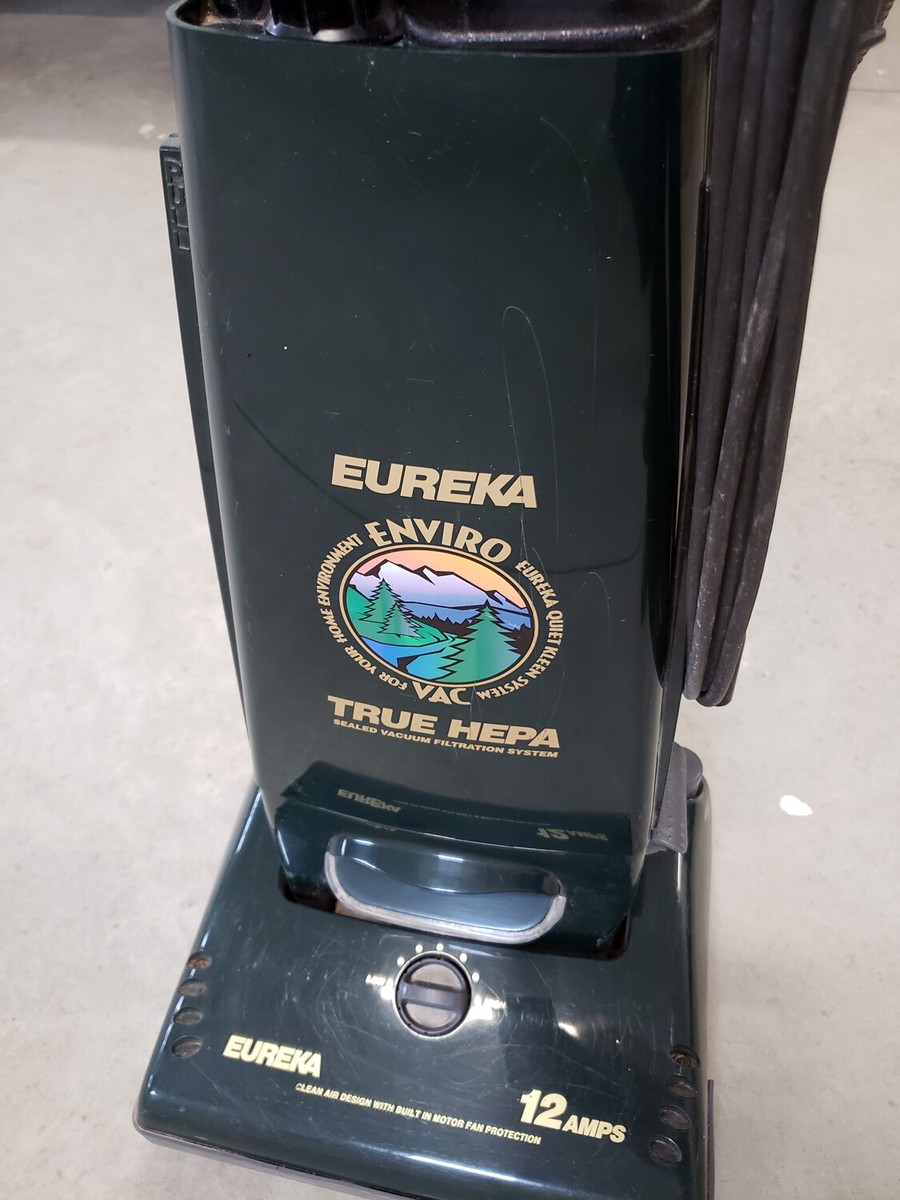 VINTAGE EUREKA TRUE HEPA UPRIGHT VACUUM CLEANER 12 Amps MODEL 4377