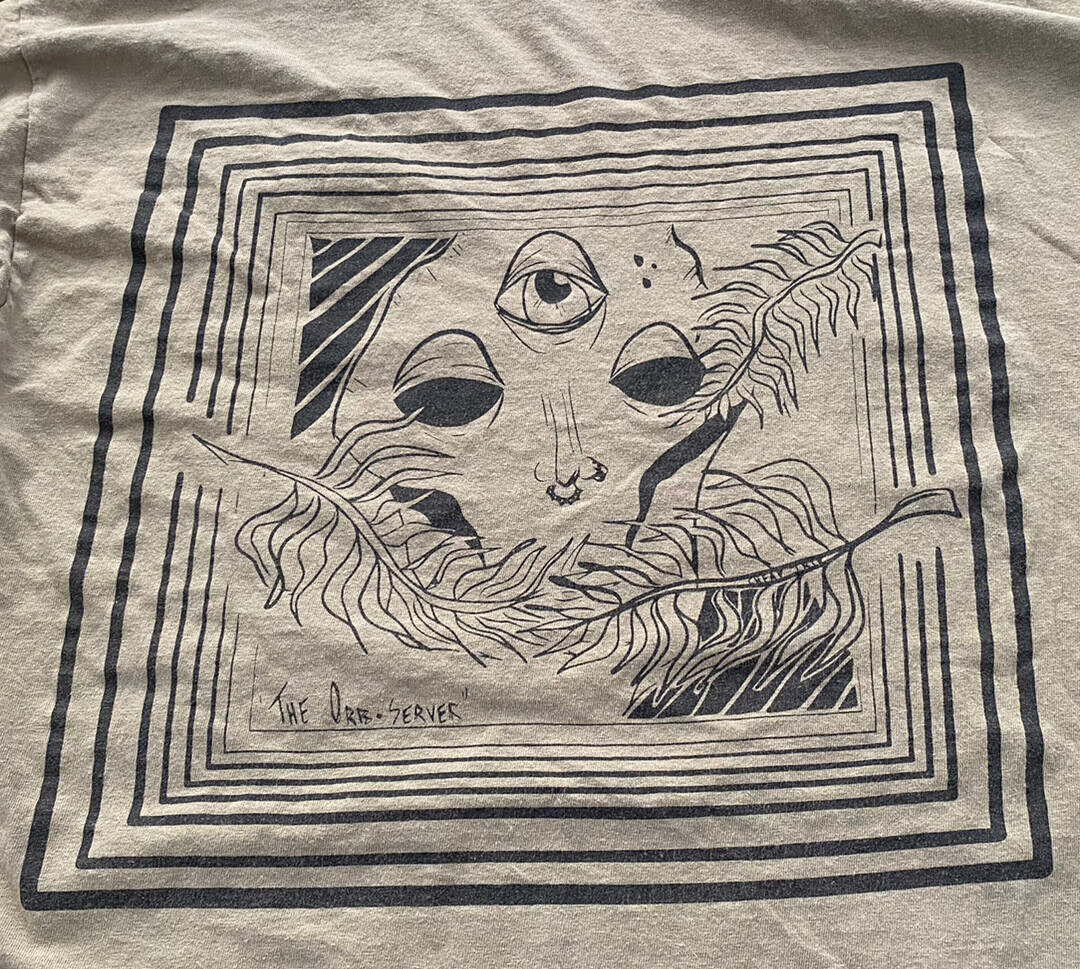Trippy Alien Third Eye T Shirt The Orb Server Psychedelic Acid T Shirt SZ M