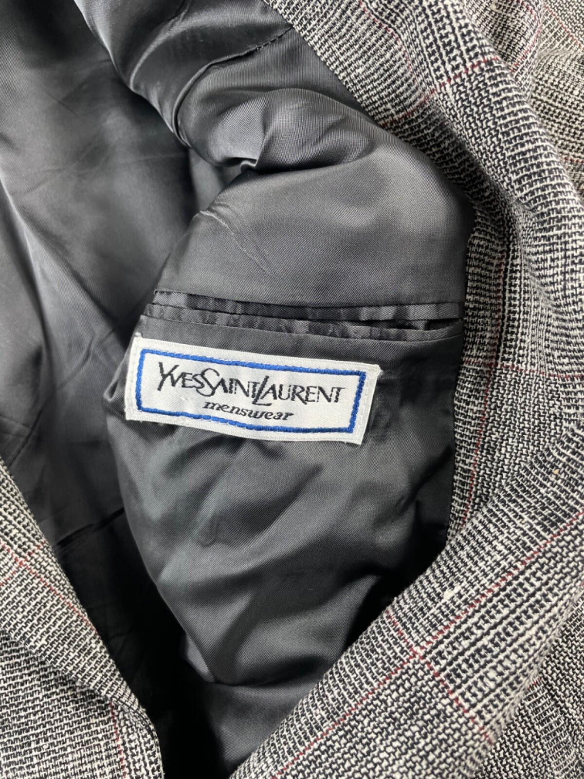 Cappotto sportivo vintage Yves Saint Laurent France da uomo 2 bottoni misure