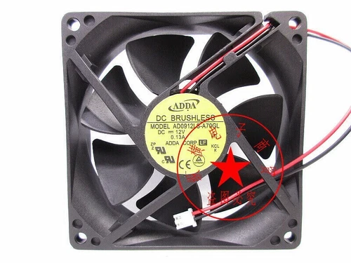 1PC    chassis cooling fan 2pin AD0912LS-A70GL 12V 0.13A 9025 9CM