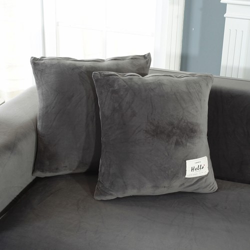 L Form Sofabezüge 3+4 Sitzer Schnitt Couch Schonbezüge mit 4 Kissenbezügen - Bild 12 von 60