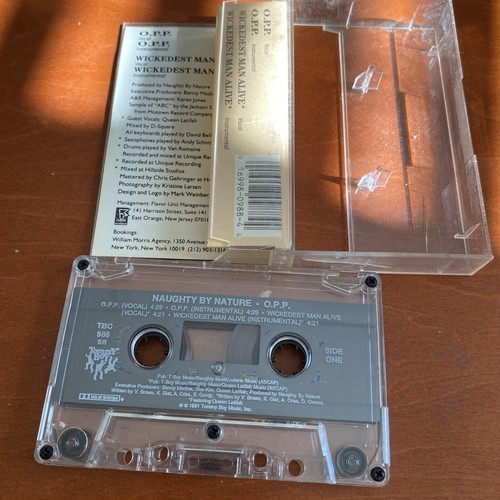 Naughty By Nature "O.P.P." 1991 Tommy Boy Music Cassette Tape Hip Hop - Picture 4 of 5