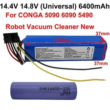 14.4V 6400mAh Rechargeable Battery For CONGA 5090 6090 5490 Robot Vacuum Cleane