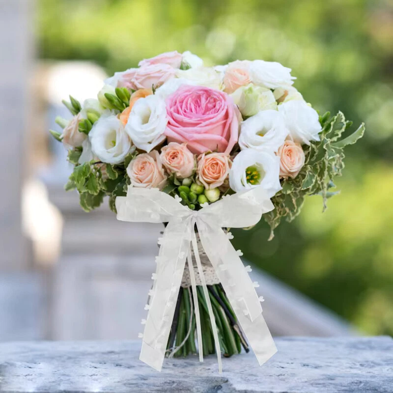 10 - 40 Antennenschleifen Herz Auto Schleifen Schmuck Hochzeit Deko Brautwagen - Bild 4 von 4