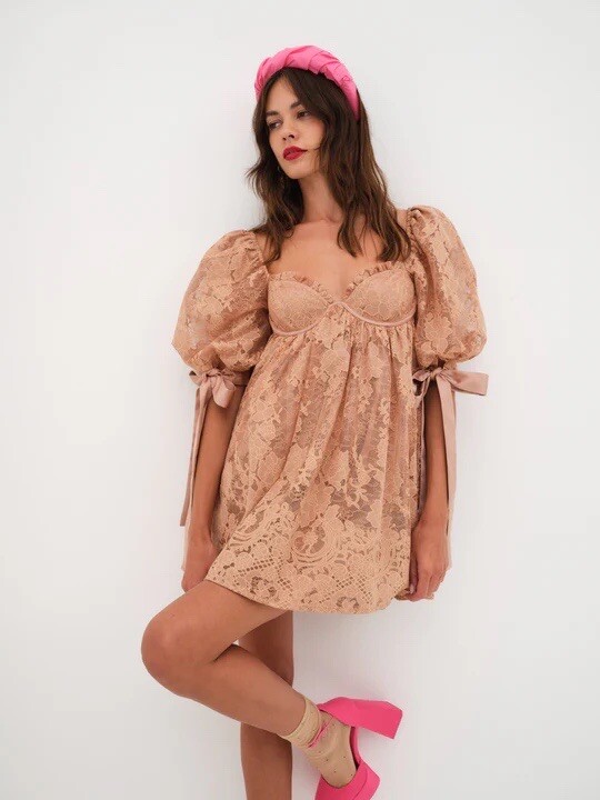 chinese dress ladies For Love & Lemons Luna Maxi Dress Black – blueandcream main image 1