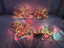 270 Count Multi Color Christmas Lights Green Wire 2/100, 1/50, 1/20 Count each 