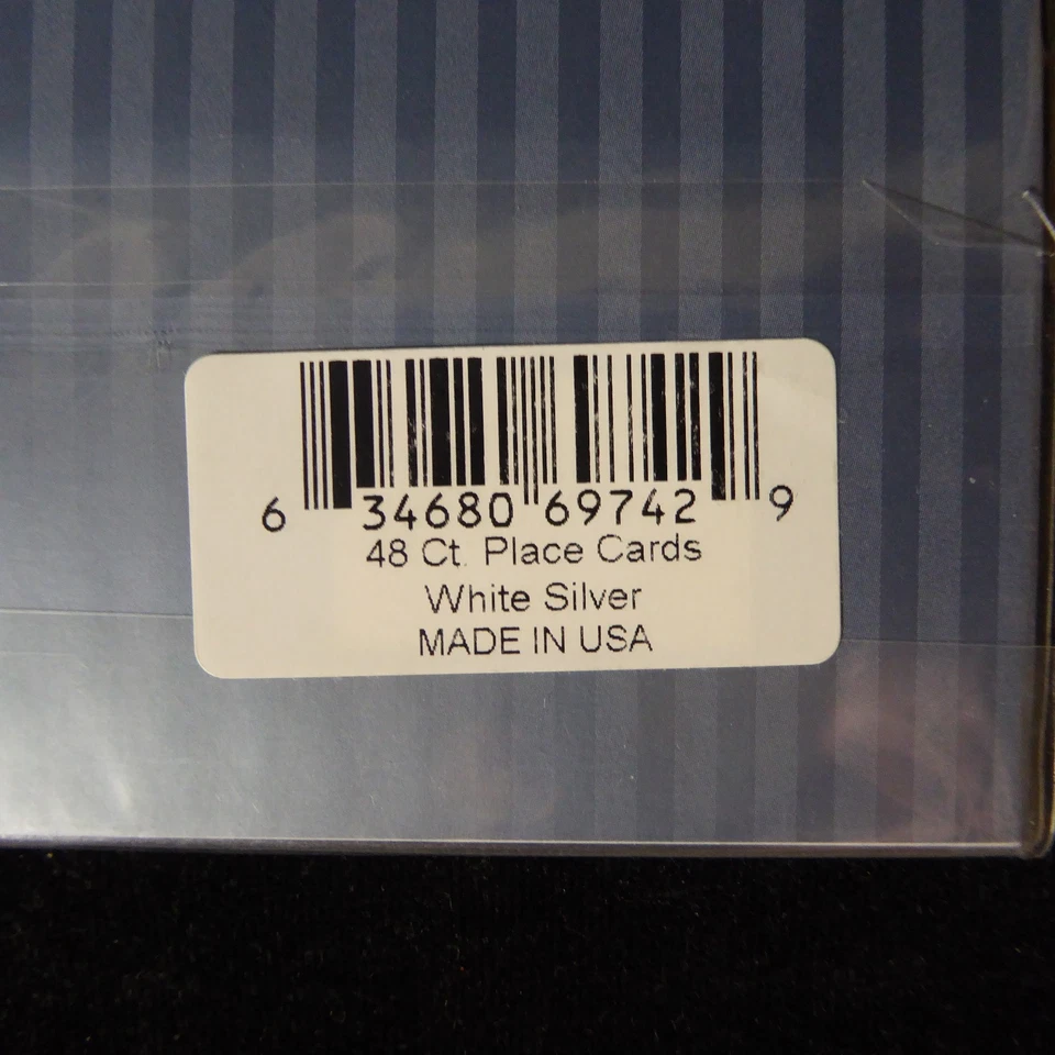 НОВЫЕ открытки для ужина свадьбы белый и серебро 48 новый - Изображение 4 из 4