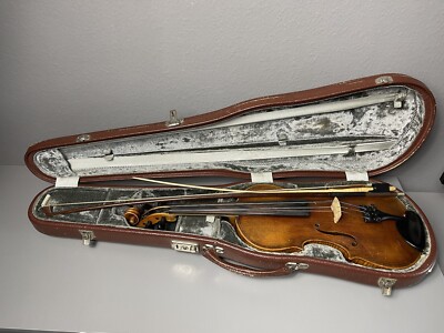 Antike Geige ''GASPARO DA SALO BRESCIA'' violin Mit Zubehör Und SIGNATUR Rückseite