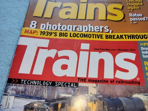 Lote de 4 Trenes Magazine of Railroading Oct Nov Dic 2014 Feb 2015 BNSF Donner... - Imagen 3 de 12