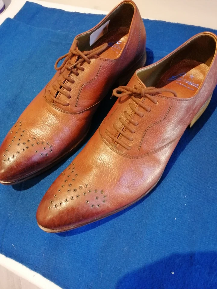 scarpe nuove uomo pelle luxury "BENIGNO FRANCESCO" - Immagine 2 di 4