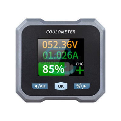 DC 10-100V 0-400A Coulomb Meter Battery Level indicator Battery Capacity Monitor