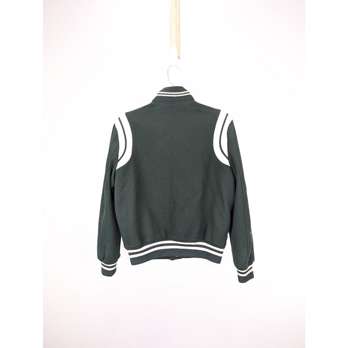 SAINT LAURENT サンローラン Teddy Jacket 44 Yves Saint Laurent Paris VARSITY Bomber Teddy Jacket 44 NWT
