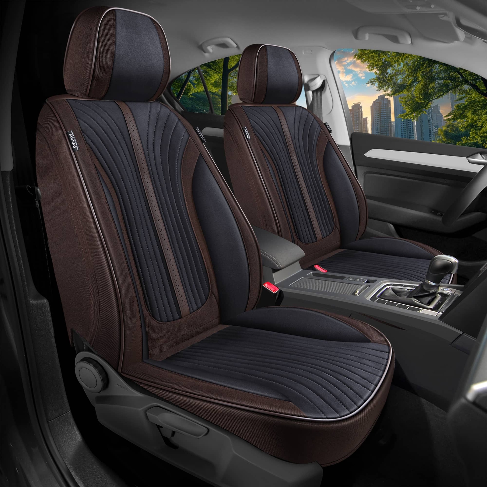 Mercedes A-Klasse W169 Baujahr 2004-2012 Kompatible SchonbezüGe In Braun / Schwa-image