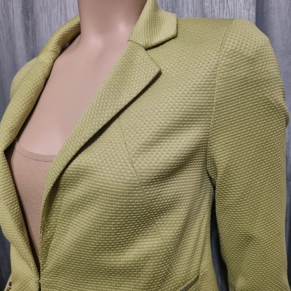 Principles By Ben De Lisi Womens Jacket Petite Size 8 AU Green Blazer - Image 3 of 4