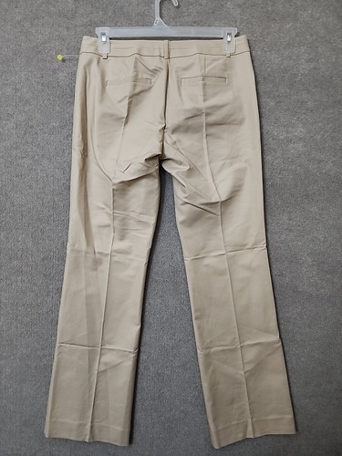 The Limited Drew Fit Dress Pants Womens 10 Beige Flared Leg Cotton Stretch NEW - Picture 3 of 7