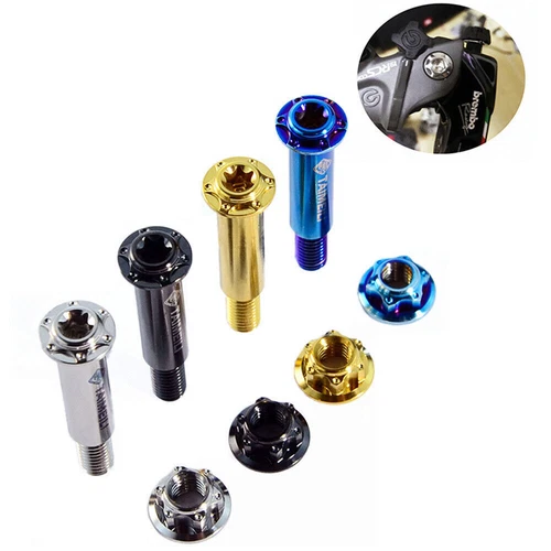 Tornillos de titanio M6 rosca Len 14 mm para bomba hidráulica de empuje de motocicleta Powerhouse - Imagen 3 de 29