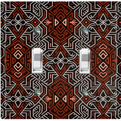 Metal Light Switch Cover Wall Plate For Kitchen African Safari Pattern SFR072