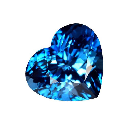 Topaze Bleue Naturelle - 6.6 à 7 Mm - 0.95 Carat - Traitée Par Irradiation