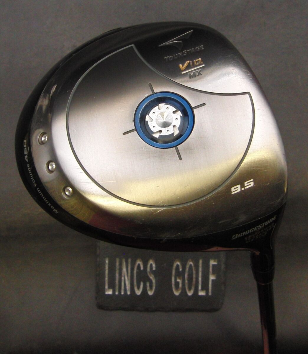 Bridgestone Tour Stage ViQ 9.5° Driver Stiff Graphite Shaft Golf Pride Grip Bridgestone Tour Stage ViQ 9.5° Driver Stiff Graphite Shaft Golf Pride Grip