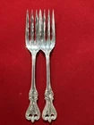 US Old Colonial by Towle 1895 STERLING silver Salad/ Meat Fork (6.1/4”)  2 Pc