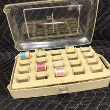 Mid Century Modern Avant Products Sewing Thread Box Handy Portable With Thread
