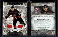 2024-25 Upper Deck Artifacts Base Material Gold #133 Seth Jarvis /199