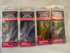 Starbaits Choddy ready Chod Rigs.  3 per pack various sizes With Barb + Barbless