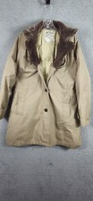Vintage LL Bean Goose Down Trench Coat Jacket Womens Size 14 Made In USA 70s