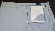 Polo Ralph Lauren Mens Classic Fit Seersucker Shorts 38 Blue Striped RN41381