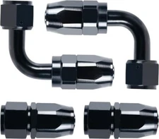 2 X AN6/AN8/AN10 Swivel Hose Straight End Fitting Adapter Oil/Fuel/Gas Hose Line