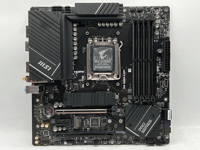 MSI Pro B650M-A WIFI AM5 AMD B650 PCIe 4.0 Wi-Fi 6E Micro-ATX Motherboard Used | eBay MSI Pro B650M-A WIFI AM5 AMD B650 PCIe 4.0 Wi-Fi 6E Micro-ATX Motherboard Used | eBay