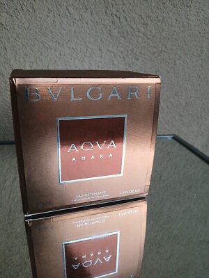 Aqva Amara 1.7 oz by Bvlgari for Men EDT 50 ML Natural Spray New
