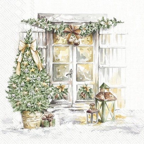 XMAS PAPER NAPKINS PK20 CHRISTMAS SEASON MADE IN GERMANY 3PLY - Picture 2 of 2