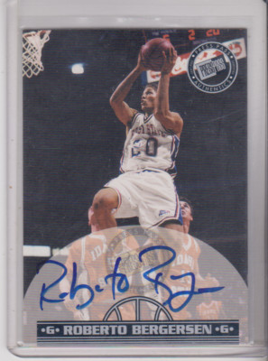 1999 Press Pass Authentics Roberto Bergersen rookie Autograph Boise St. Broncos