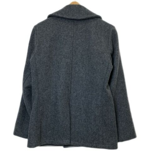 Schott Pea Coat Wool Jacket Double Button U.S.740 N Size 36 Gray Made in USA - Picture 2 of 8