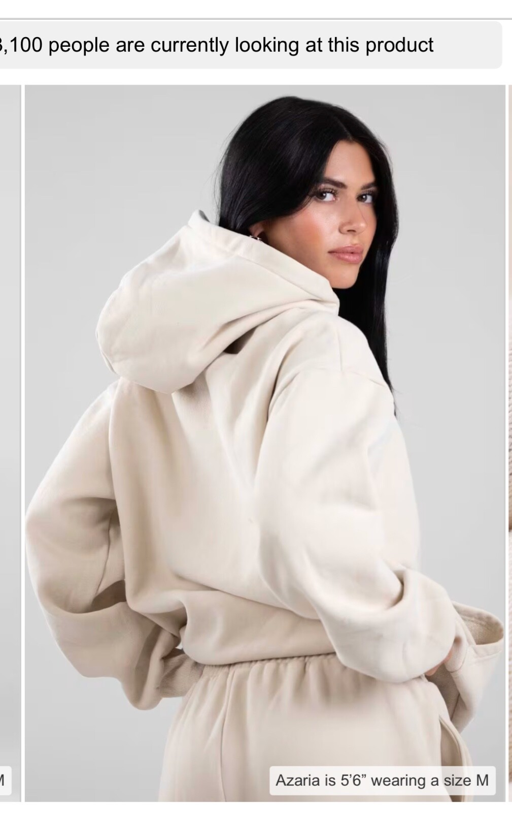 beige hoodie women medium comfrt never worn not even unpacked 