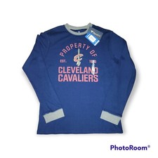 Cleveland Cavaliers Long Sleeve Thermal Shirt By Fanatics Mens Size Medium Blue