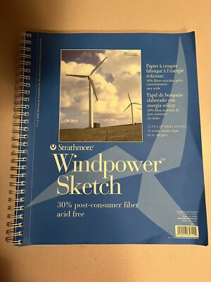 Strathmore Wind Power Sketch 11.75  X 14  70 Sheets 6 Pound