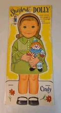 Vintage Cindy Storybook Dolly 1970s Paper Doll Book Turn Page Change Her Dresses