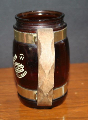 De Colección Años 70 Siesta Ware Marrón Vidrio Piedra Mango de Madera Western Ranch Diseño EE. UU. - Imagen 4 de 7