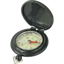 Explorer Compass With Lid White Face Liquid Filled Loop For Inserting a Lanyard