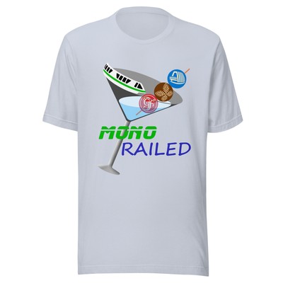 Mono-Railed Disney Resort Monorail Bar Crawl Unisex Drinking T-shirt
