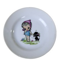 Vintage FAO Schwarz Big Eyed Girl Retro Replacement Single Plate